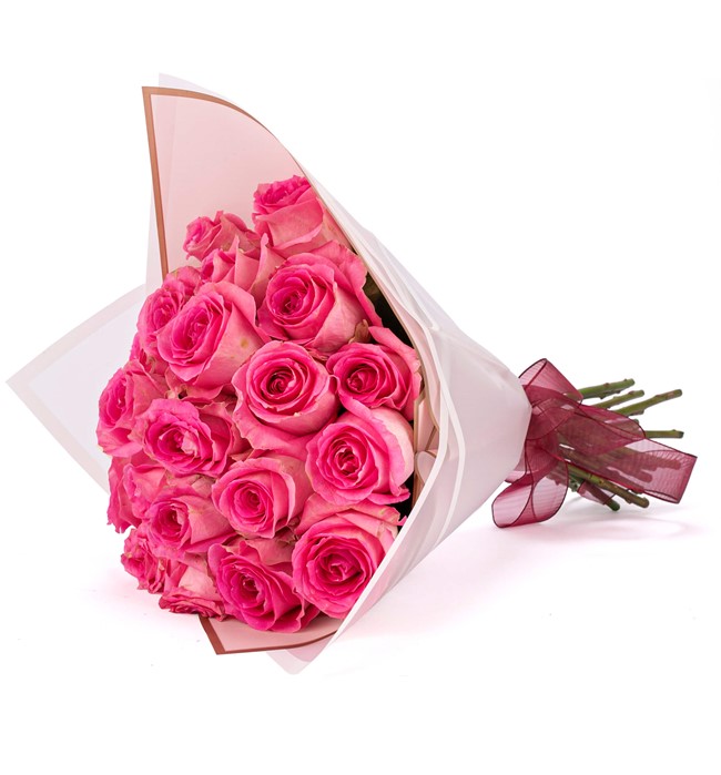 21 li Pembe Gül Buketi