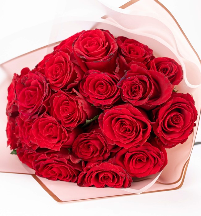 21 li Premium Kırmızı Gül Buketi