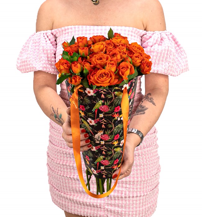 Madagaskar Serisi - Mini Turuncu Gül Tasarım